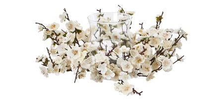 Plum Blossom Candelabrum in White by Bellanest