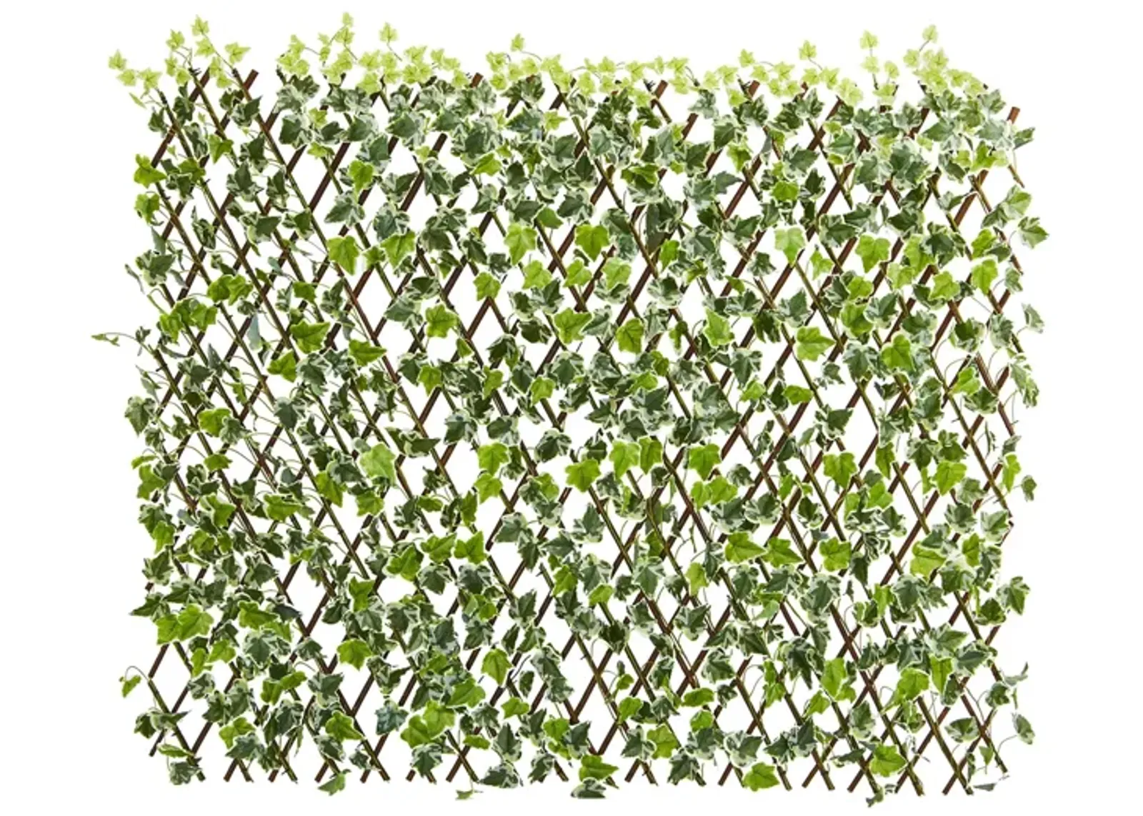 39in. English Ivy Artificial Expandable Fence UV Resistant & Waterproof in Green by Bellanest