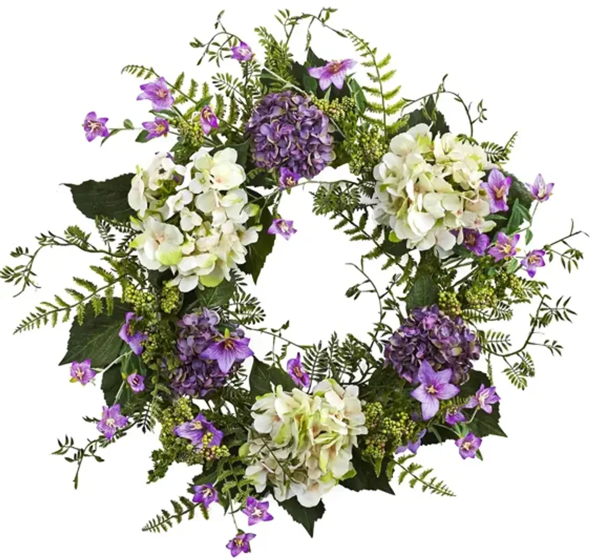 24in. Hydrangea Berry Wreath