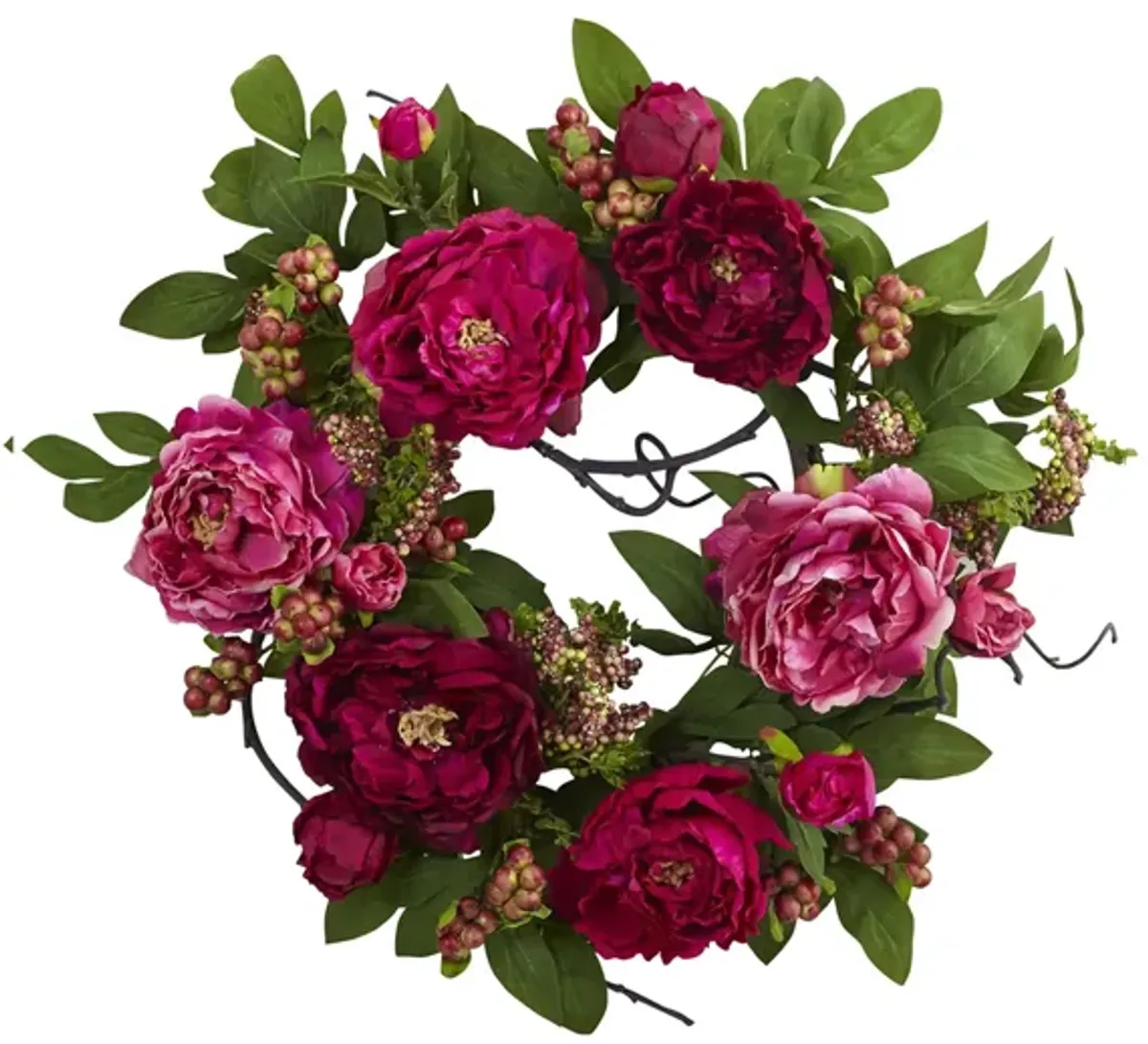 20in. Peony & Berry Wreath