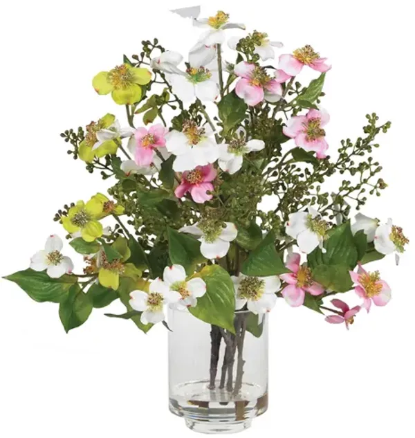 Dogwood Silk Flower Artificial Arrangement