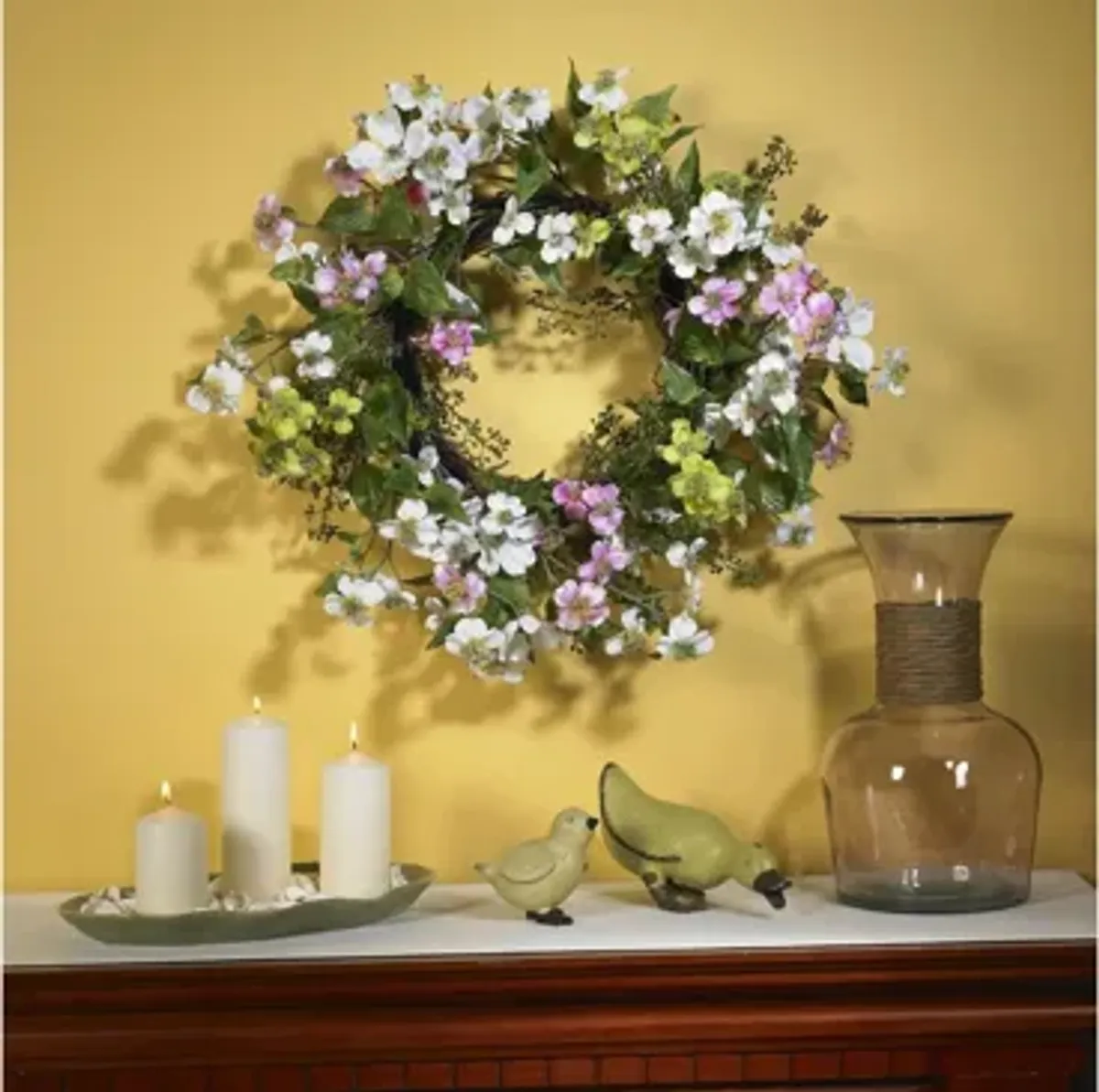 20in. Dogwood Wreath