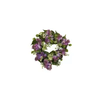 20in. Hanel Lilac Wreath in Purple by Bellanest