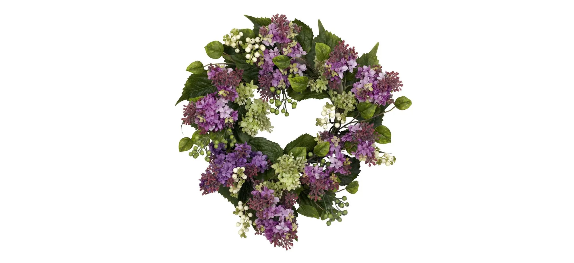 20in. Hanel Lilac Wreath in Purple by Bellanest