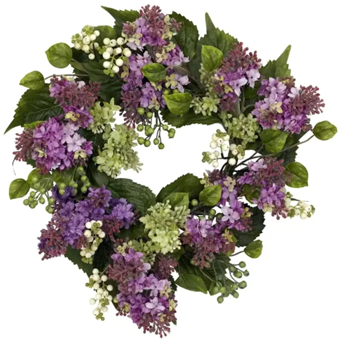 20in. Hanel Lilac Wreath in Purple by Bellanest