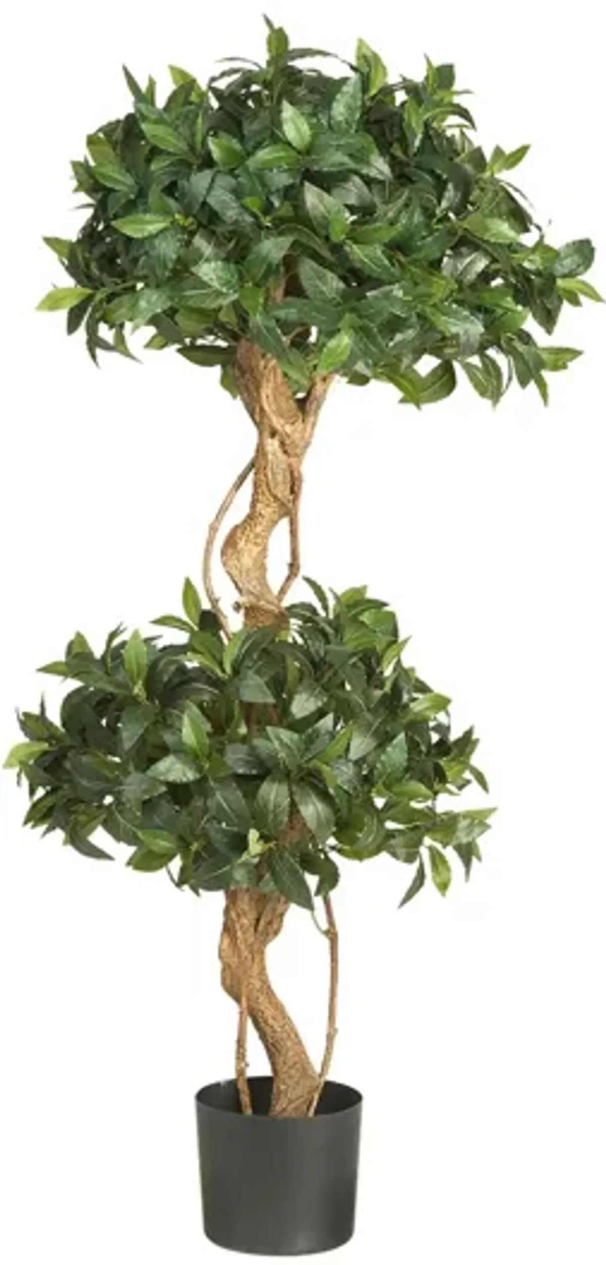 4ft. Sweet Bay Double Ball Topiary Silk Tree in Green by Bellanest