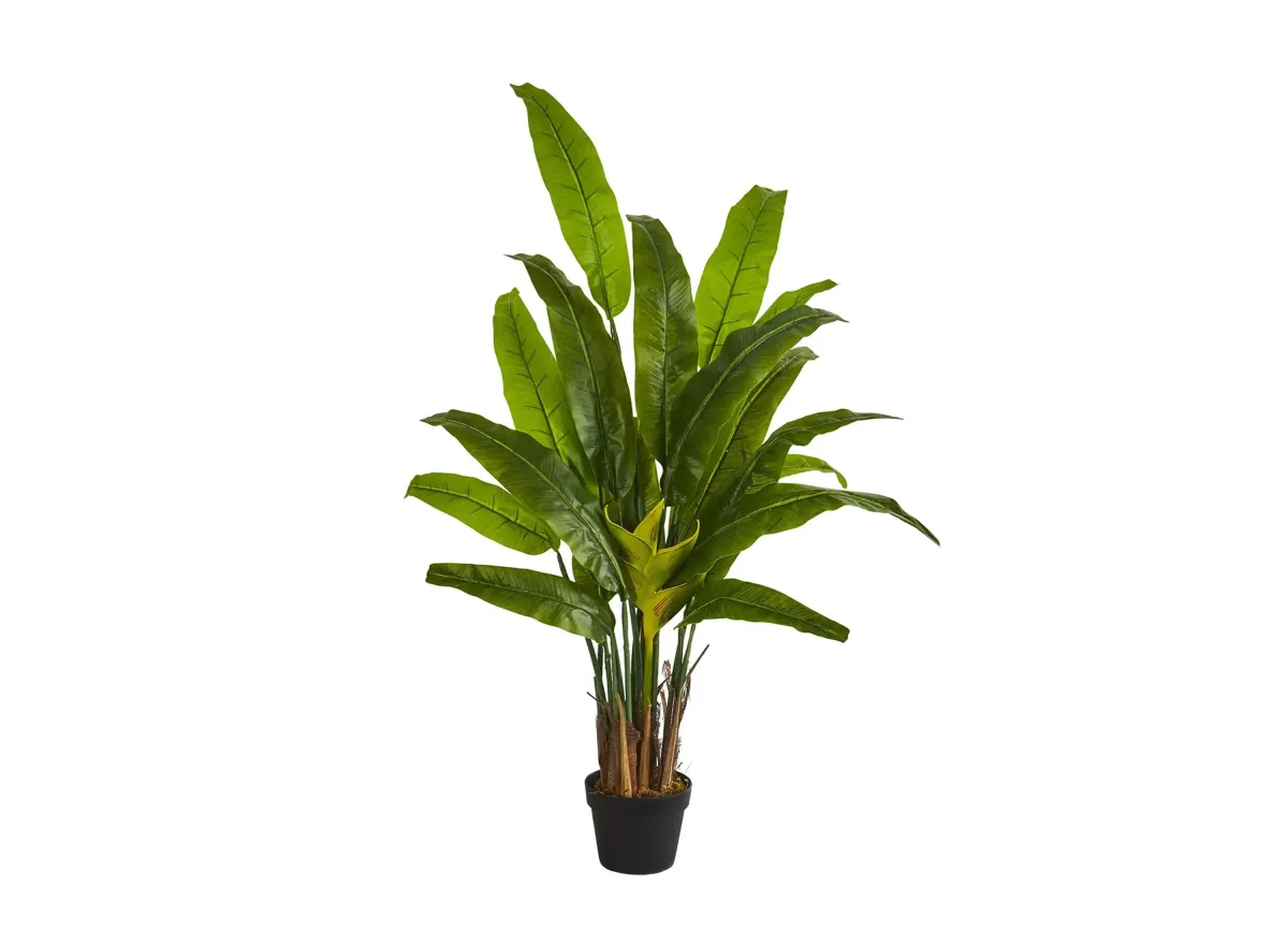 4.5ft. Travelers Palm Artificial Tree in Green by Bellanest