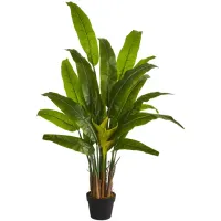 4.5ft. Travelers Palm Artificial Tree in Green by Bellanest