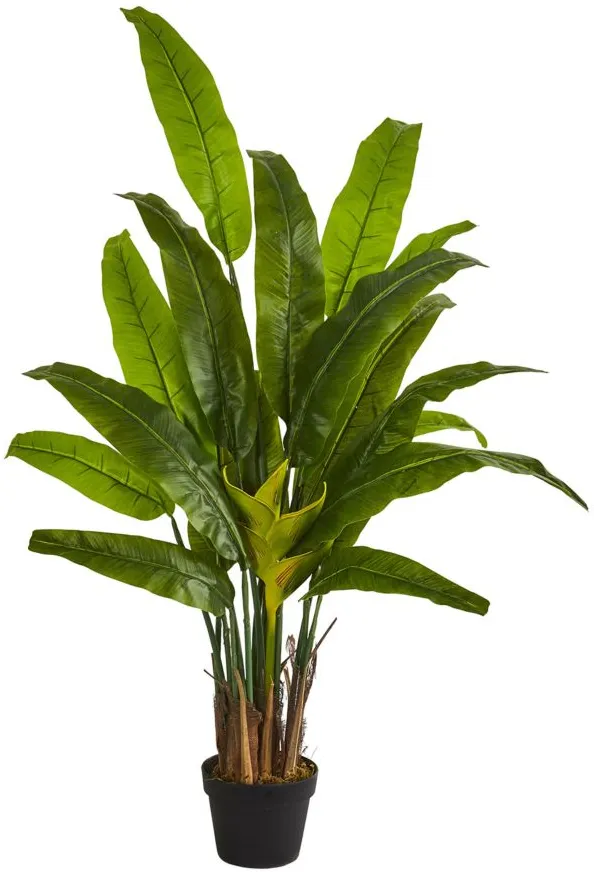 4.5ft. Travelers Palm Artificial Tree in Green by Bellanest