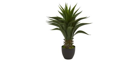 28in. Agave Artificial Plant in Green by Bellanest