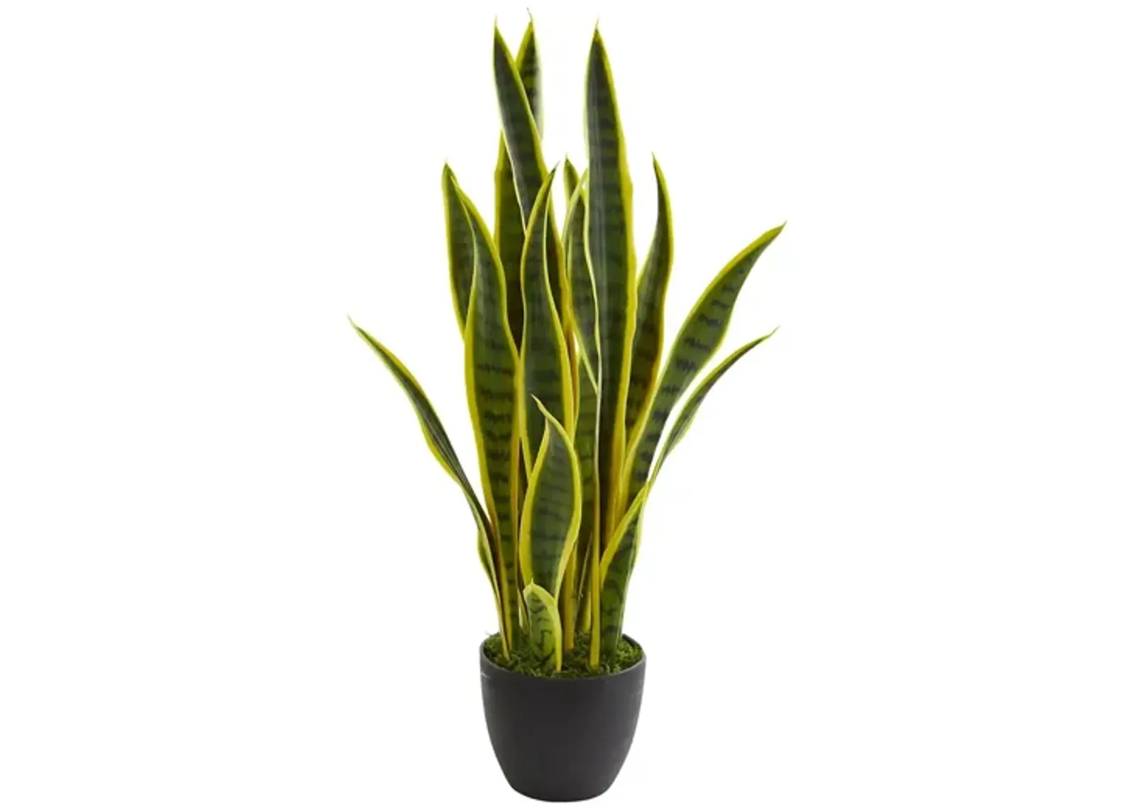 26in. Sansevieria Artificial Plant in Green by Bellanest