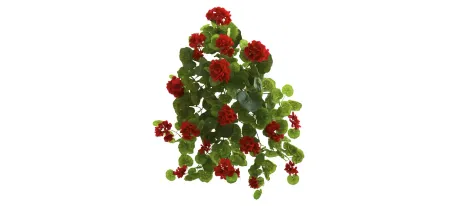 26in. Geranium Artificial Plant (Set of 2) in Red by Bellanest