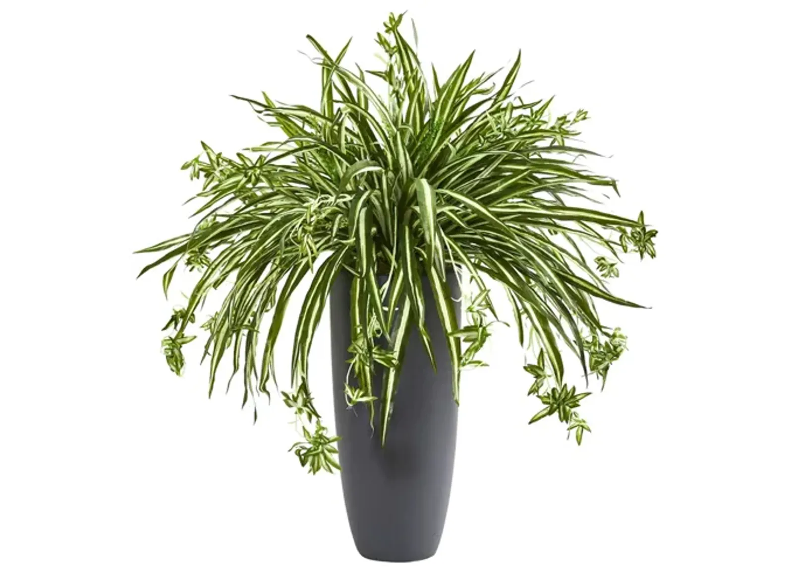 33in. Spider Artificial Plant in Planter in Green by Bellanest