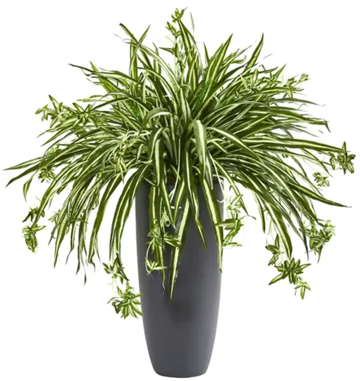 33in. Spider Artificial Plant in Planter in Green by Bellanest