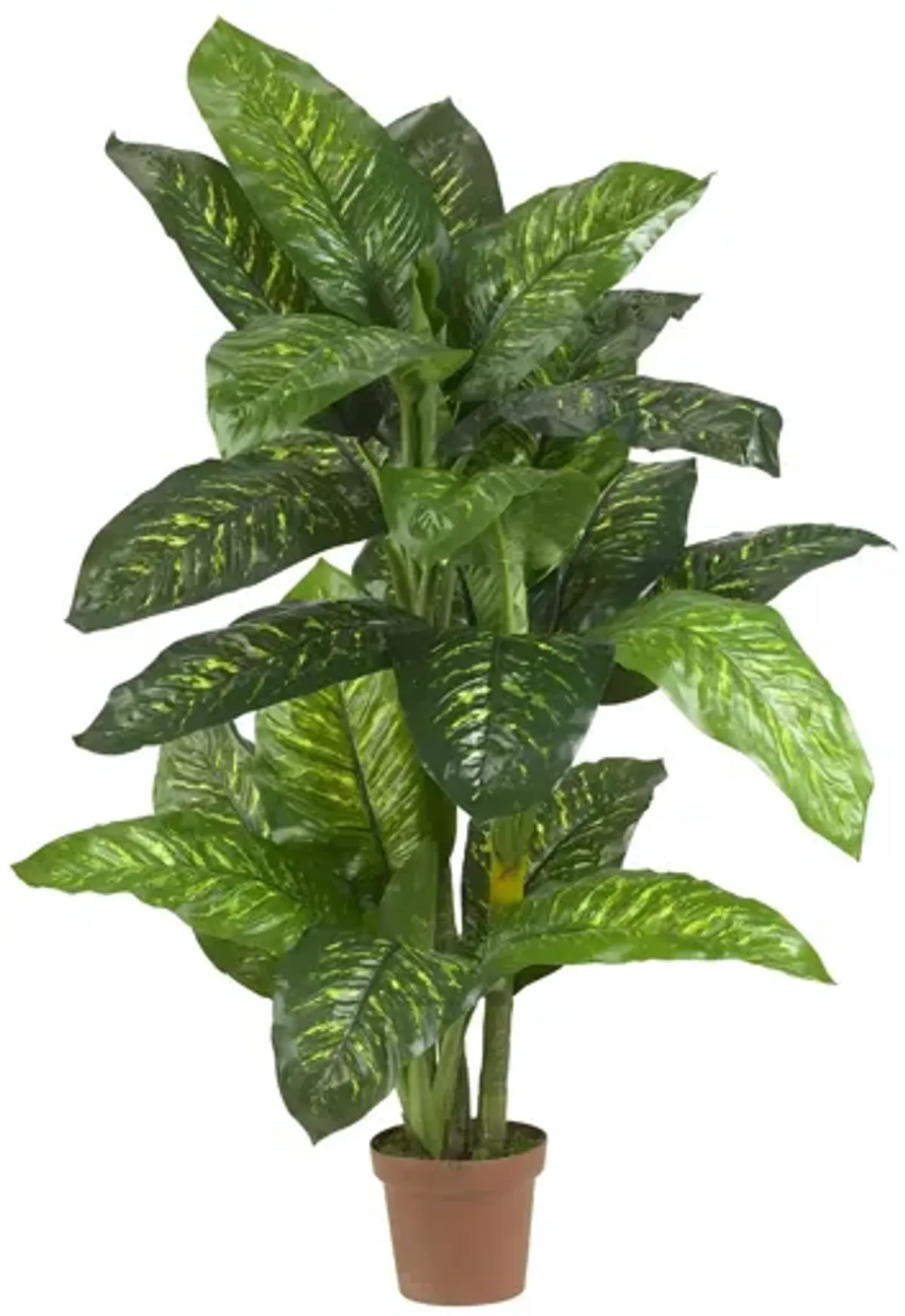 5ft. Dieffenbachia Silk Plant in Green by Bellanest