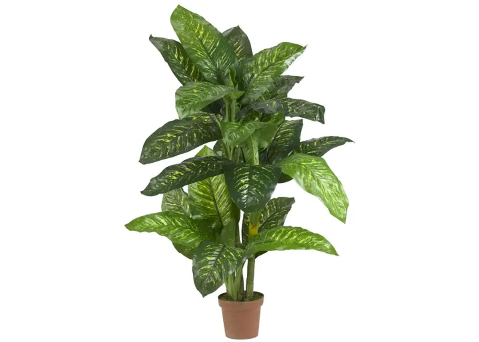 5ft. Dieffenbachia Silk Plant in Green by Bellanest