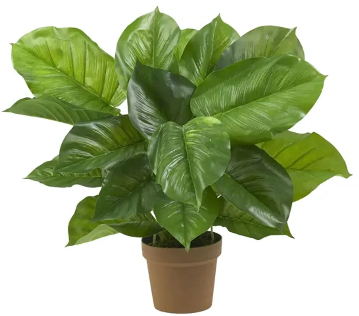 Large Leaf Philodendron Silk Plant in Green by Bellanest