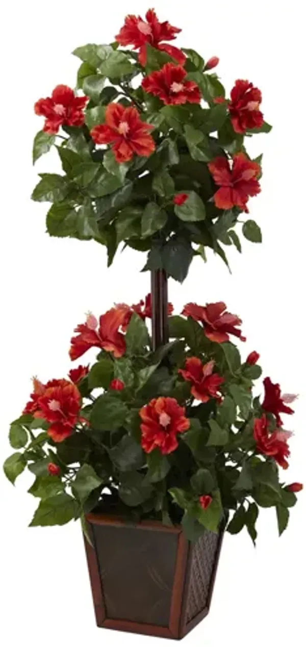 39in. Hibiscus Topiary