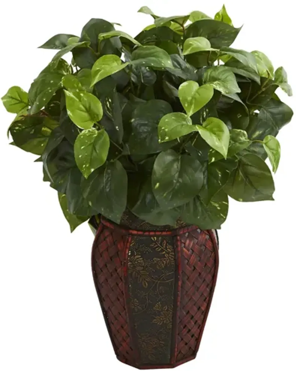 Pothos Artificial Plant in Decorative Planter in Green by Bellanest