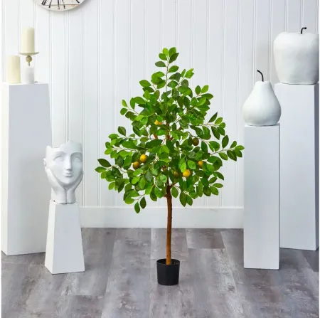 4ft. Lemon Artificial Tree in Green by Bellanest