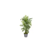 63in. Areca Palm Artificial Tree in Decorative Planter (Indoor/Outdoor) in Green by Bellanest