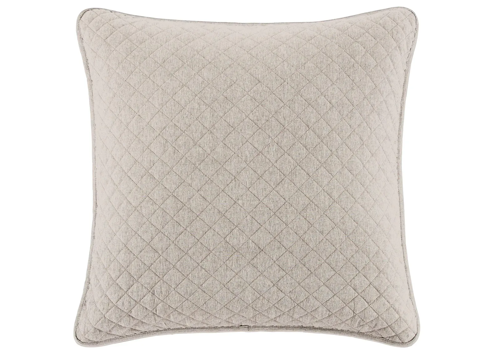 Anna Diamond Quilted Euro Sham in Light Tan by HiEnd Accents