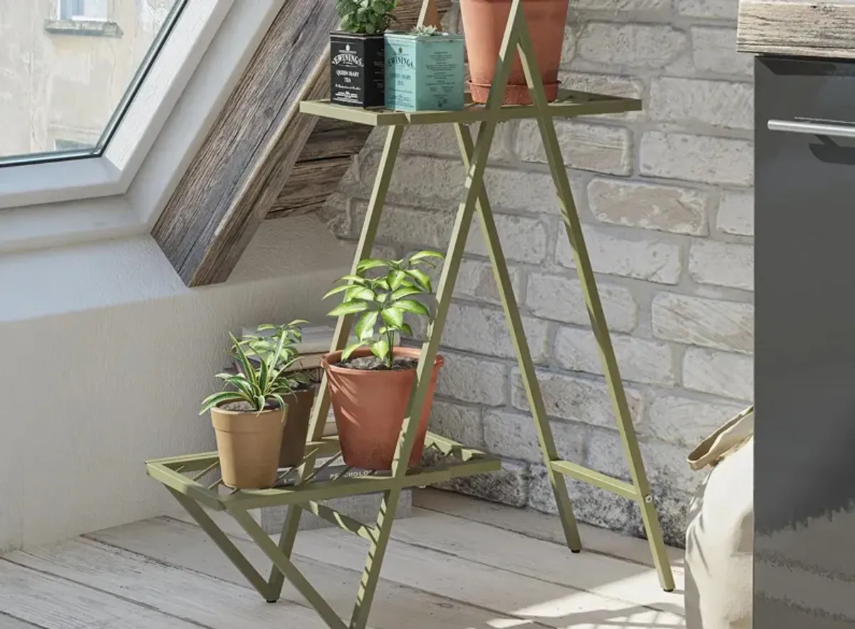 Wallflower Plant Stand in Olive Green by DOREL HOME FURNISHINGS