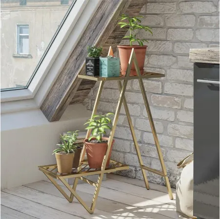 Wallflower Plant Stand in Gold by DOREL HOME FURNISHINGS