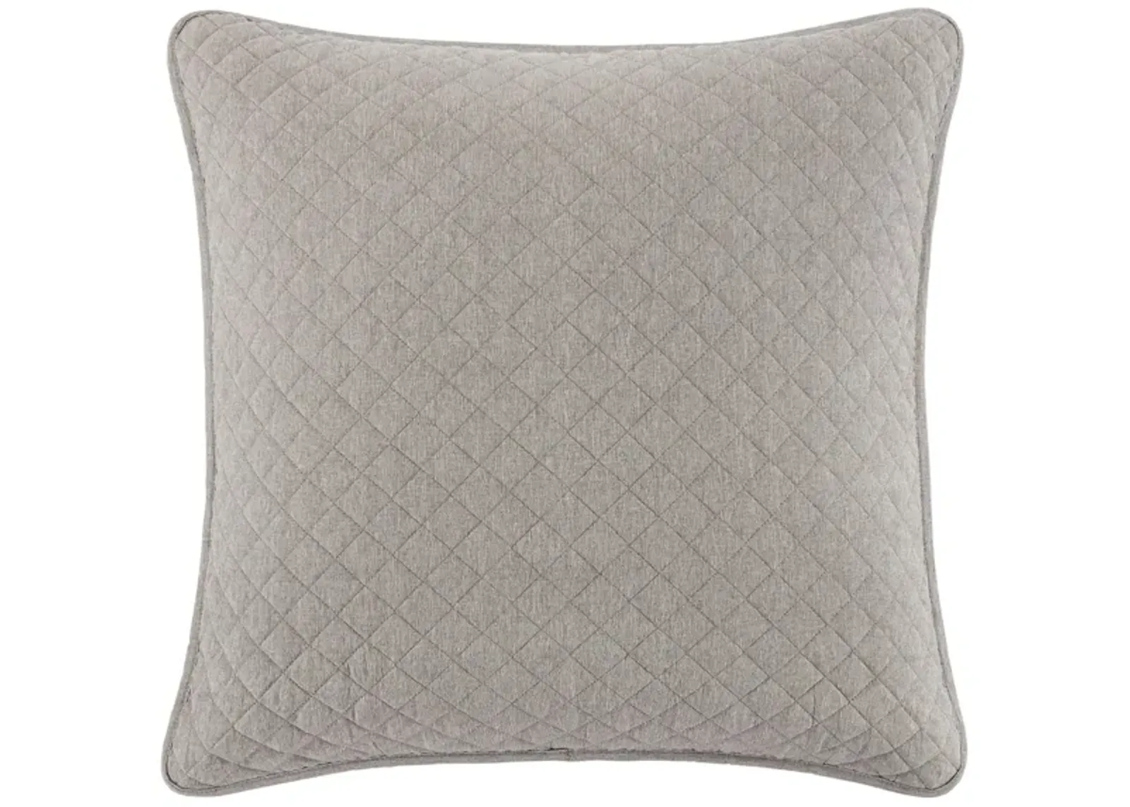 Anna Diamond Quilted Euro Sham in Taupe by HiEnd Accents