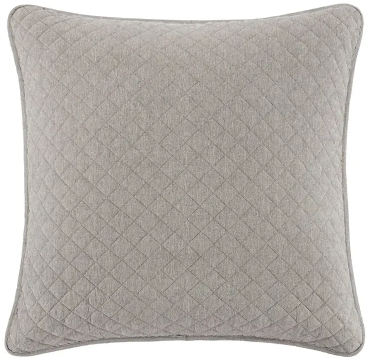 Anna Diamond Quilted Euro Sham in Taupe by HiEnd Accents