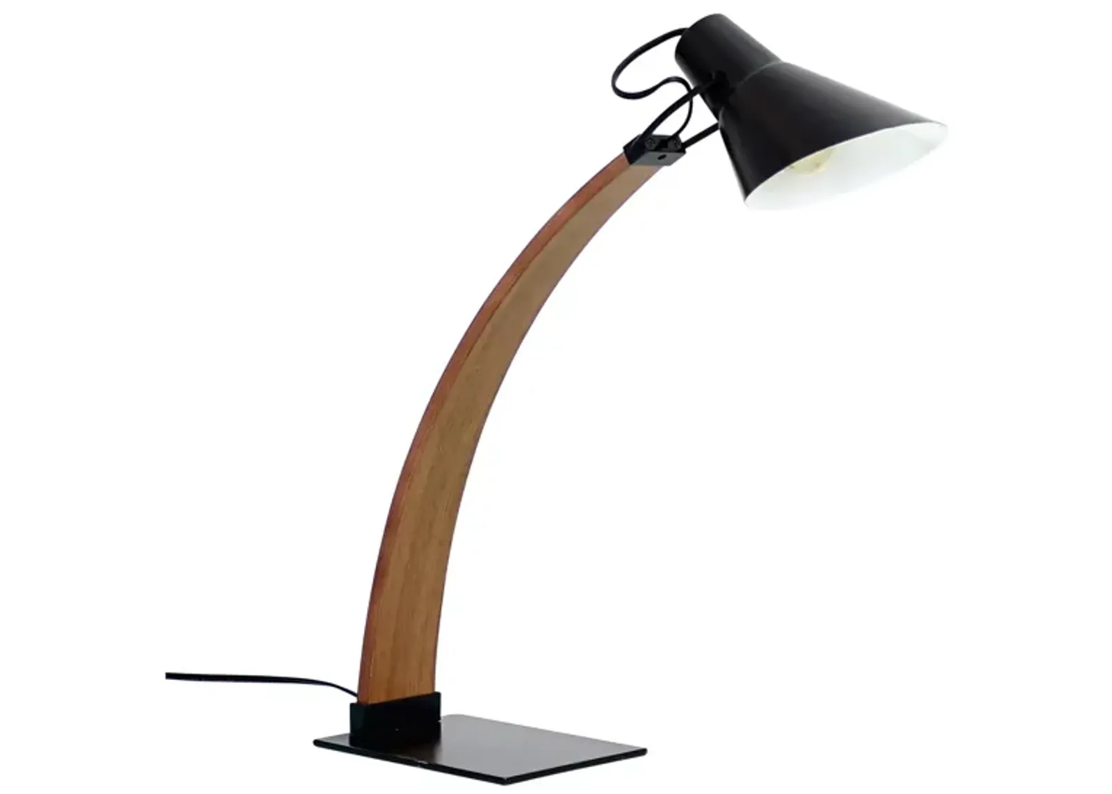 Noah Table Lamp in Walnut / Black by Lumisource