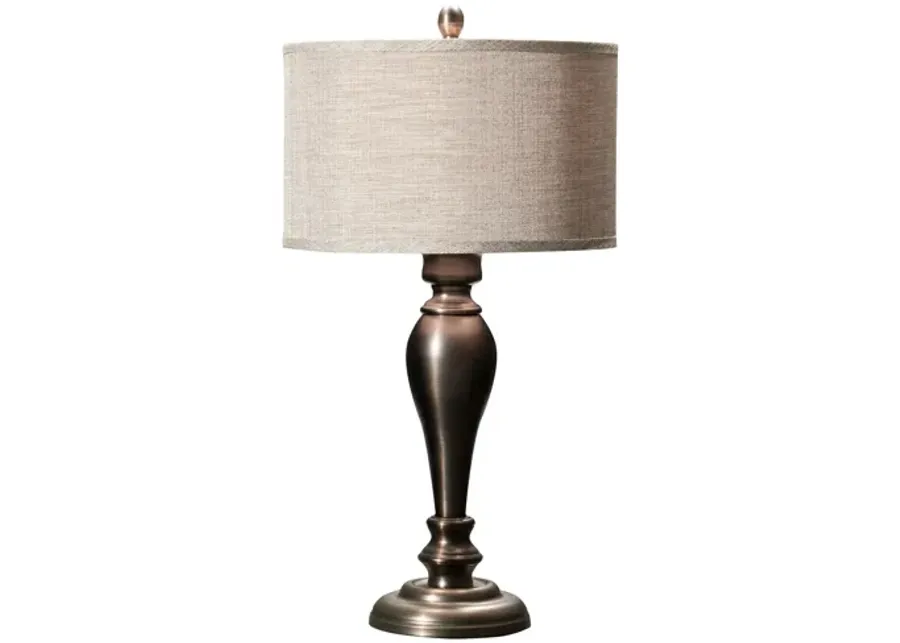 Melly Table Lamp in Bronze / Gray / Aged Copper by Simon Blake Interiors