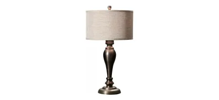 Melly Table Lamp in Bronze / Gray / Aged Copper by Simon Blake Interiors