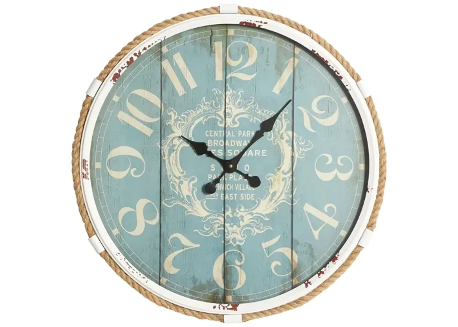 Ivy Collection Sea Life Wall Clock in Turquoise by UMA Enterprises