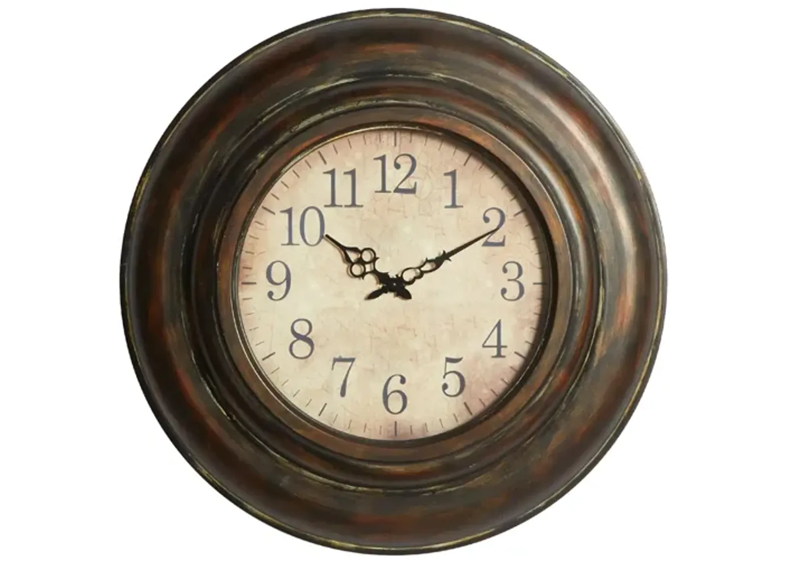 Ivy Collection Checa Wall Clock in Brown by UMA Enterprises