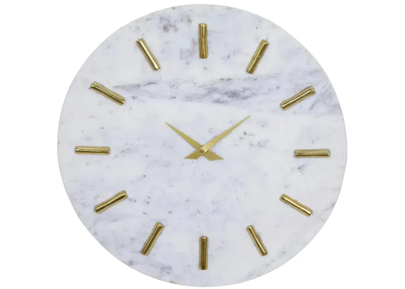 Ivy Collection Highcliff Wall Clock in White by UMA Enterprises