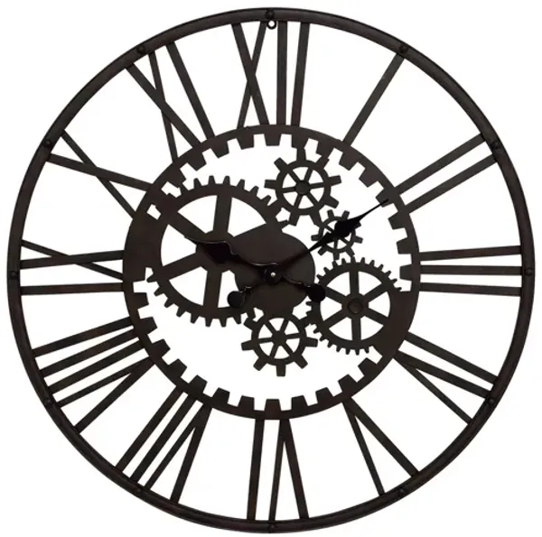 Ivy Collection Garth Industrial Wall Clock