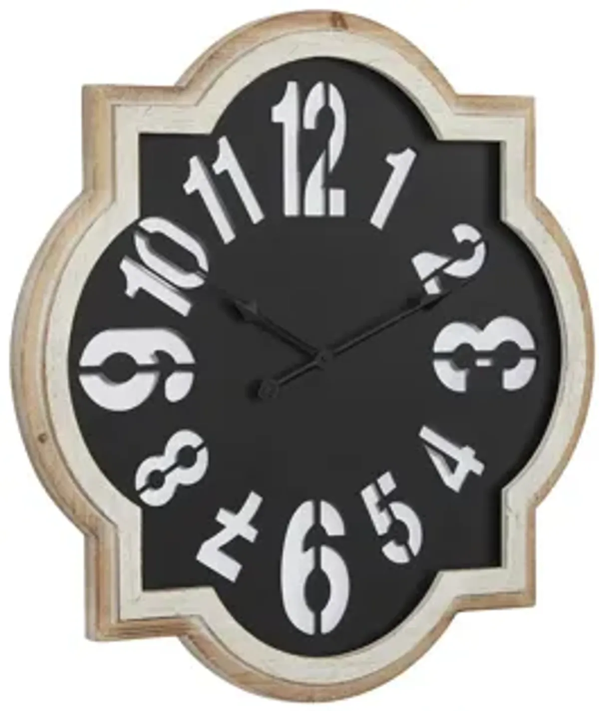 Ivy Collection Quarterfoil Wall Clock