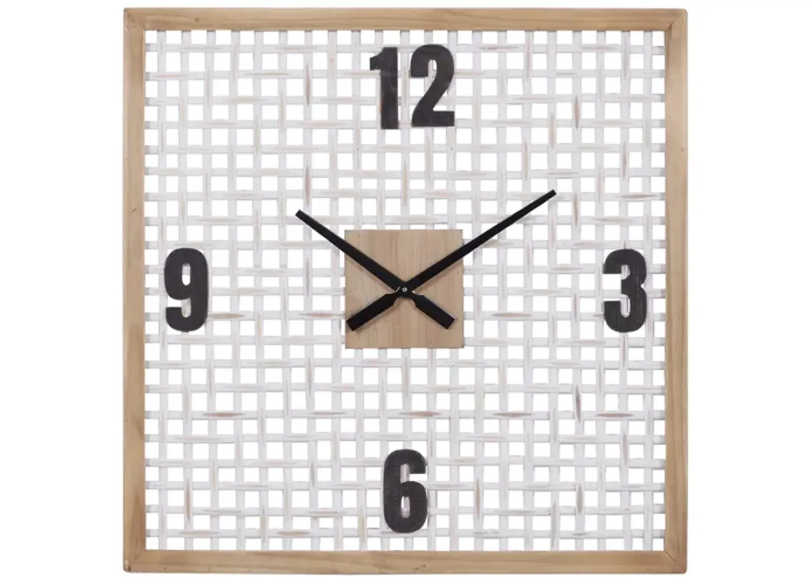 Ivy Collection Chadzar Wall Clock in White by UMA Enterprises