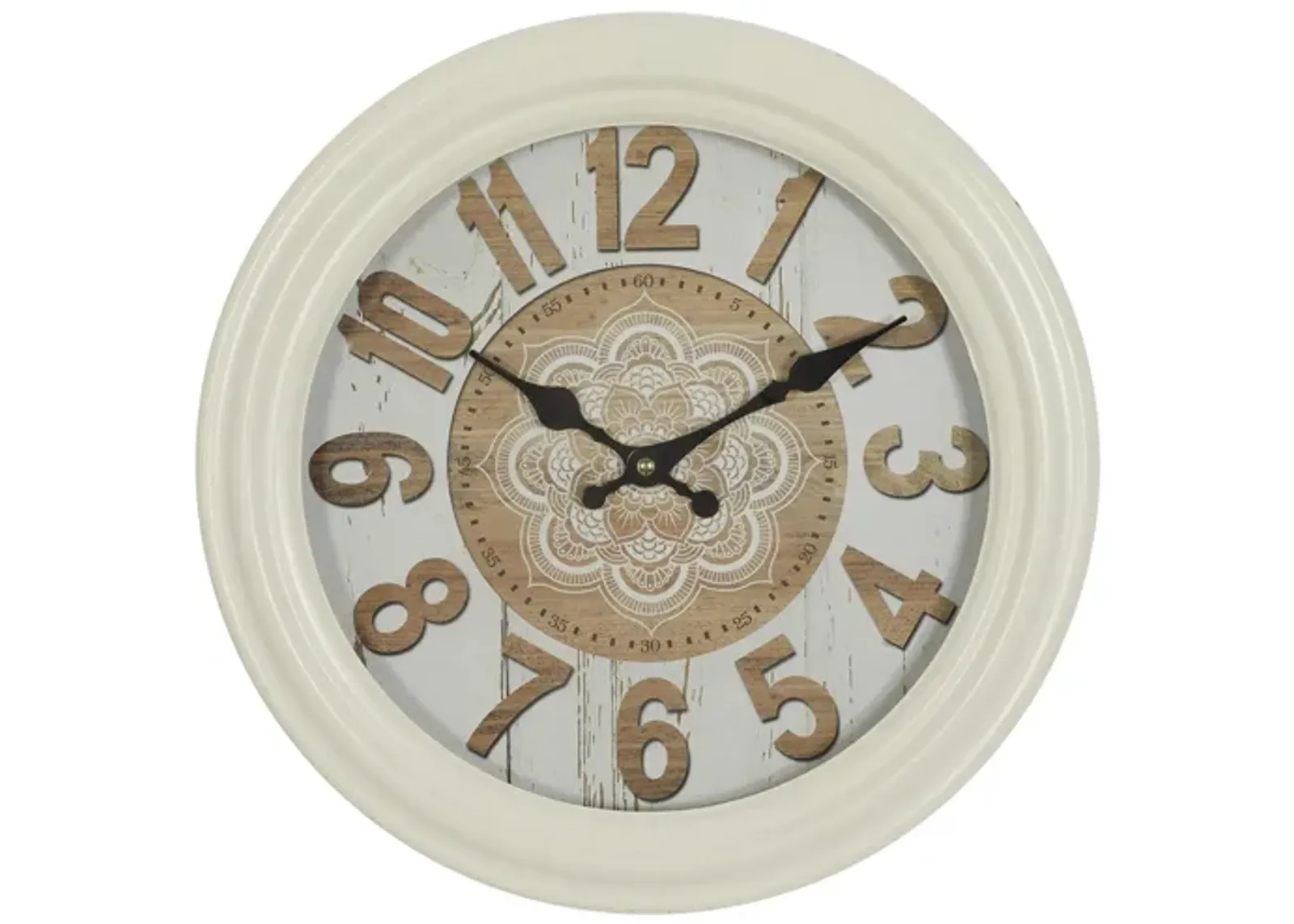 Ivy Collection Gwilidor Wall Clock in White by UMA Enterprises