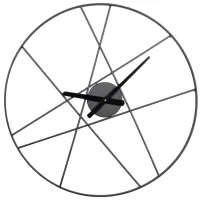 Ivy Collection Yar Wall Clock in Black by UMA Enterprises