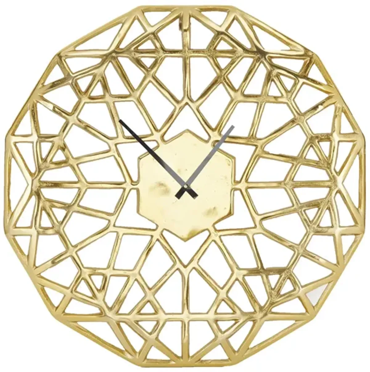 Ivy Collection Onteora Wall Clock in Gold by UMA Enterprises