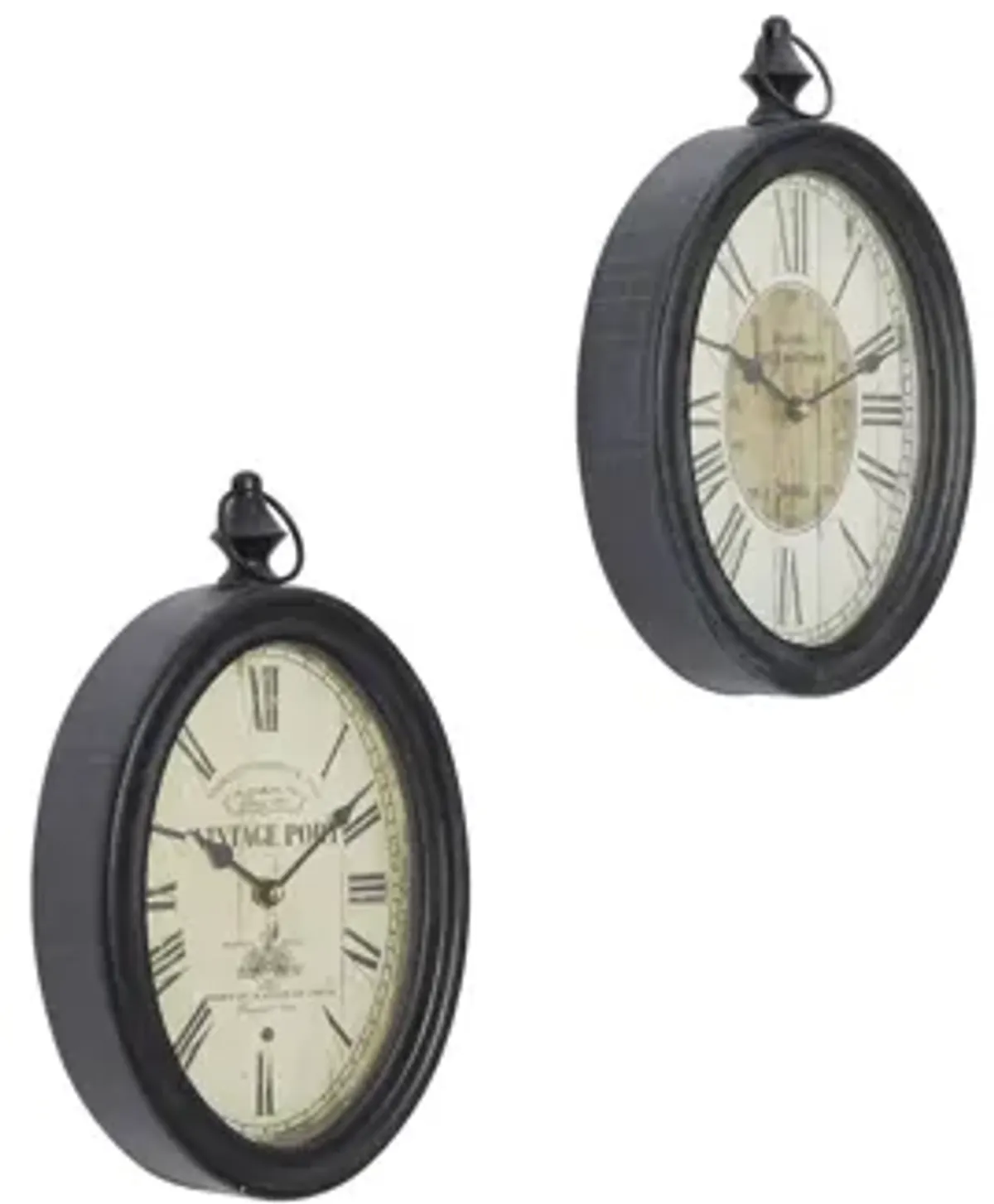 Ivy Collection Adowa Wall Clock Set of 2