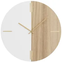 Ivy Collection Abstract Wall Clock in Brown by UMA Enterprises