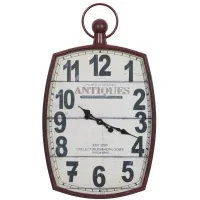 Ivy Collection Equestria Vintage Wall Clock in Ivory by UMA Enterprises