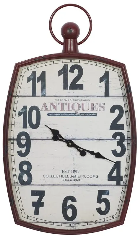 Ivy Collection Equestria Vintage Wall Clock in Ivory by UMA Enterprises