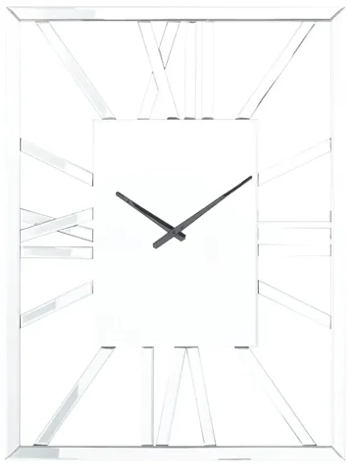 Ivy Collection Vanhoover Wall Clock in Silver by UMA Enterprises