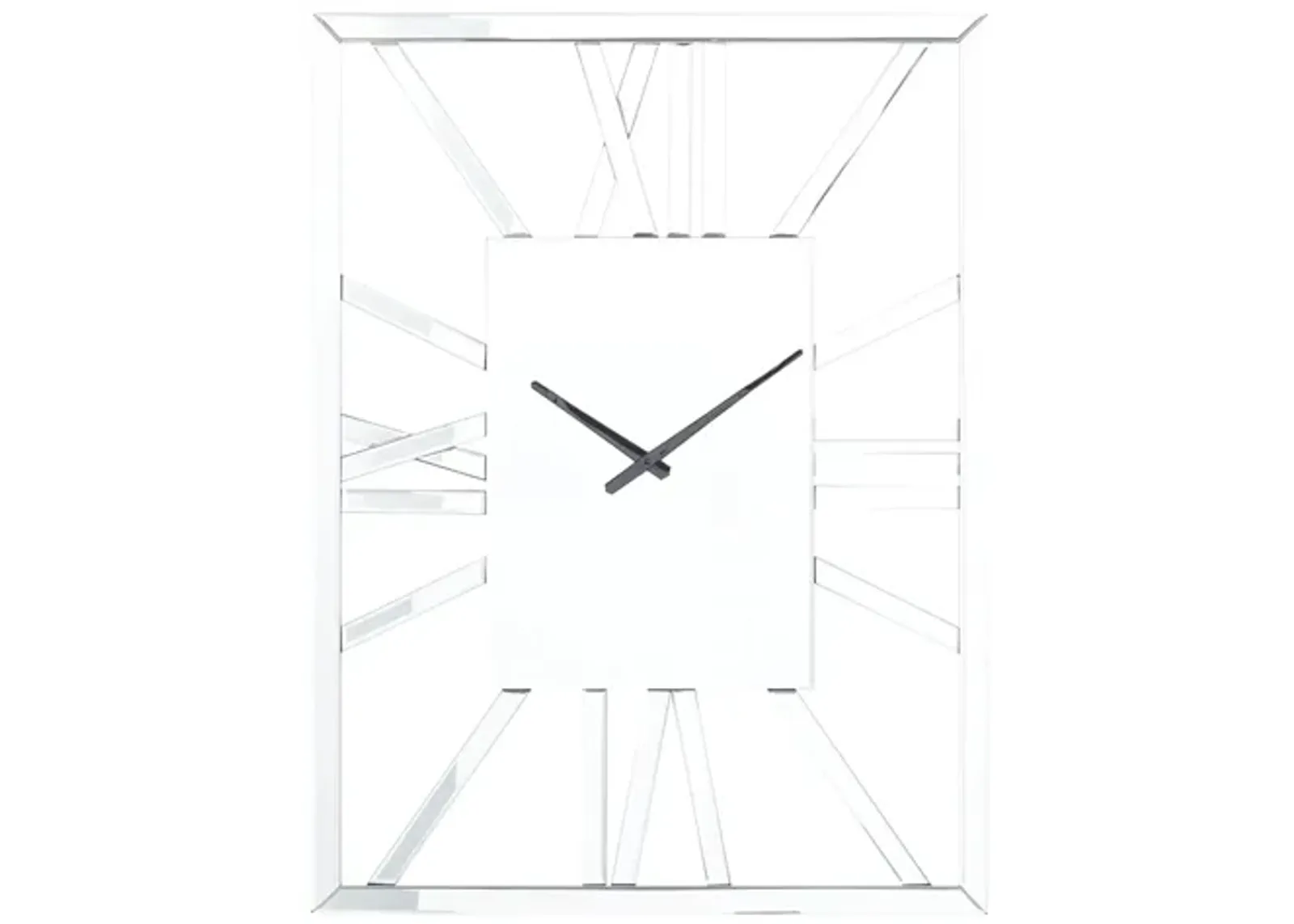 Ivy Collection Vanhoover Wall Clock in Silver by UMA Enterprises