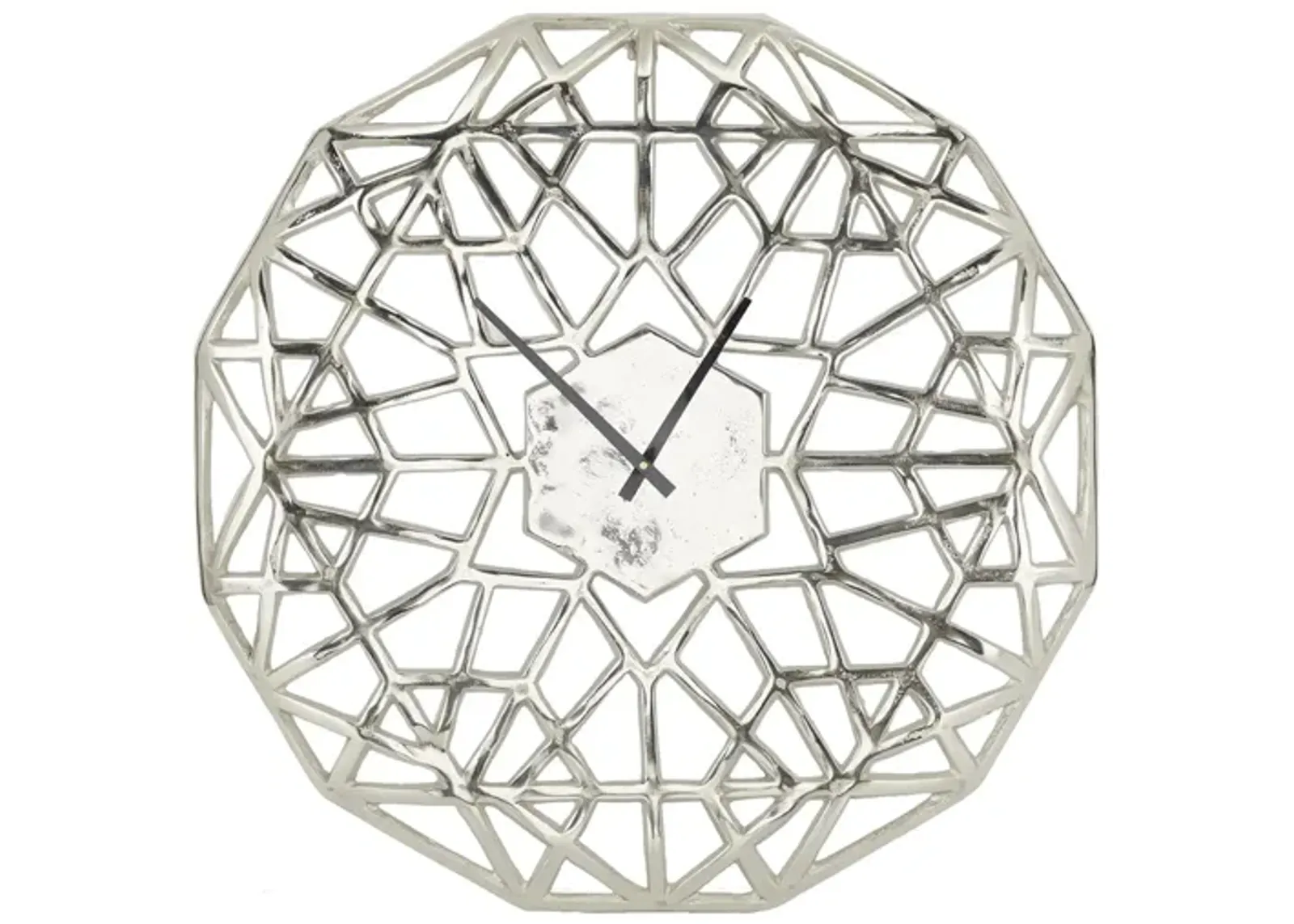 Ivy Collection Onteora Wall Clock in Silver by UMA Enterprises