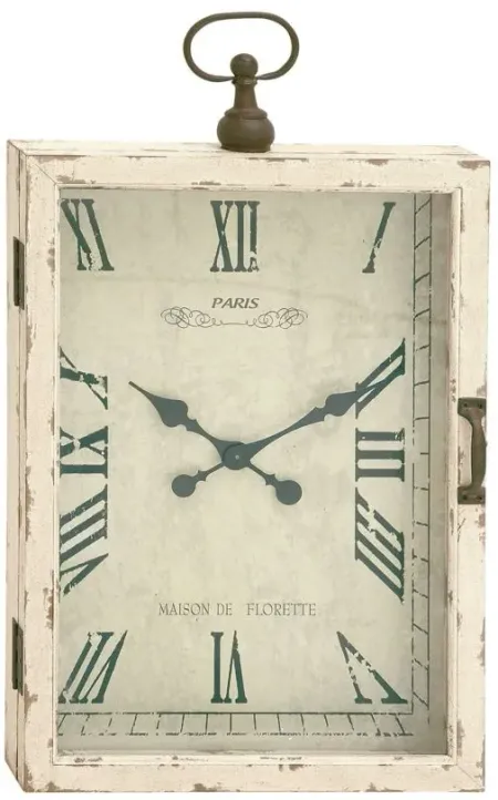Ivy Collection Pierotti Wall Clock in White by UMA Enterprises